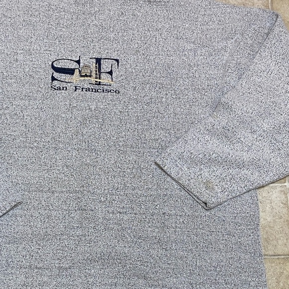 VTG, S F SAN FRANCISCO MADE IN USA 🇺🇸MEN SWEATER - Picture 16 of 16